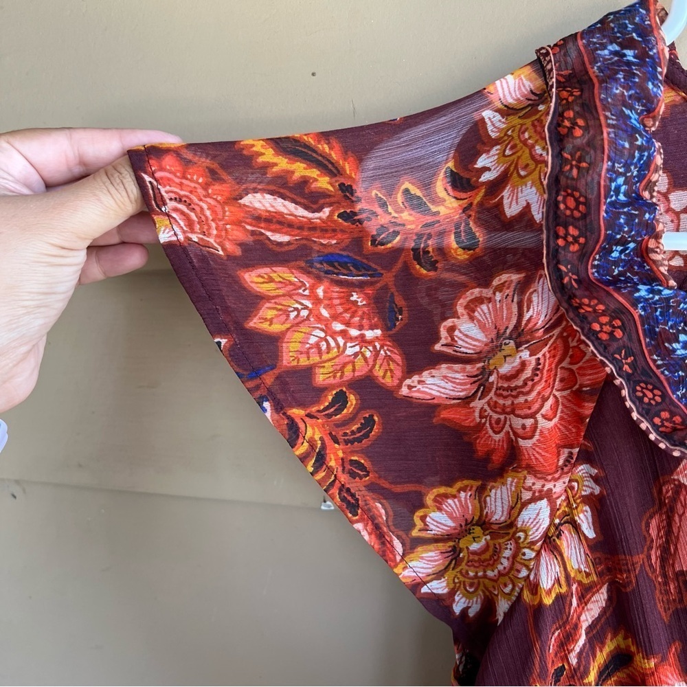 Old Navy Floral Midi Dress - Size M - Boho Casual Modest - Picture 3 of 6